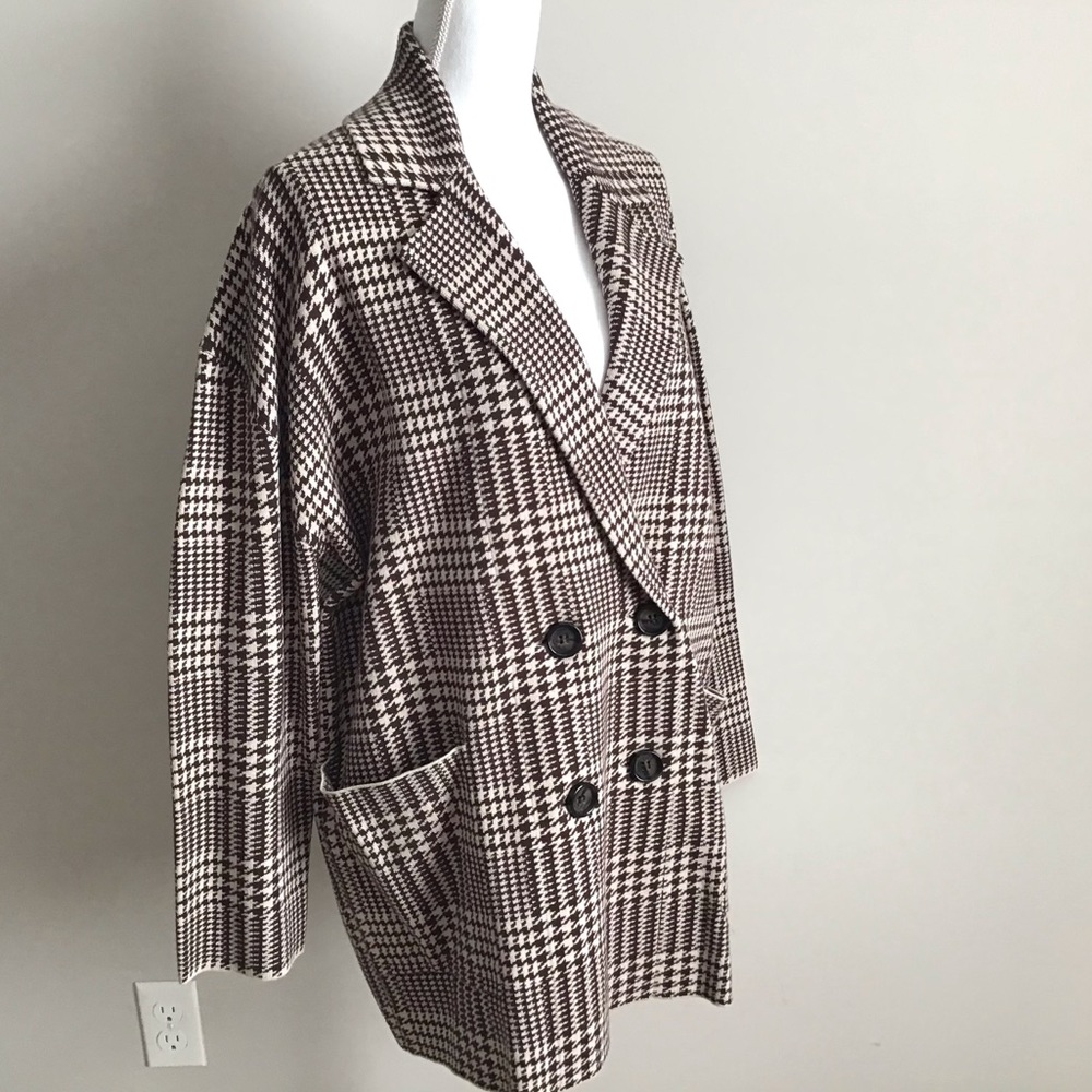 ZARA Knit Blazer Jacket NWT
